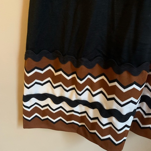 Saks fifth avenue vintage dress, 1960’s 1970’s geometric trim rick rack - Picture 5 of 10